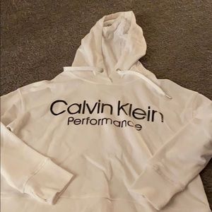 Calvin Klein performance white sweatshirt